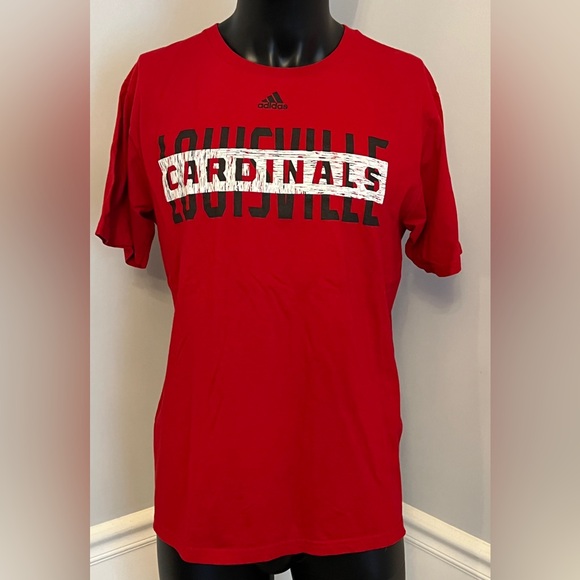 UoL University of Louisville Cardinals, Adidas The Go to Tee shirt size large - Picture 1 of 4